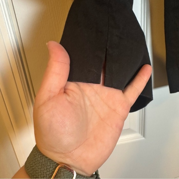 Talbots Chatham Ankle Pants Size 8P Black Hip / Side Zip Stretch Classic 31x33 - Picture 5 of 11